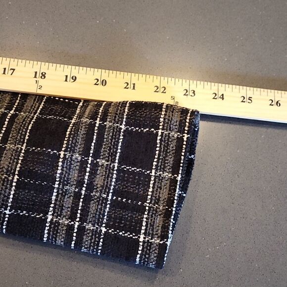 Style & Co Collection Black Checkered Jacket - Picture 5 of 7